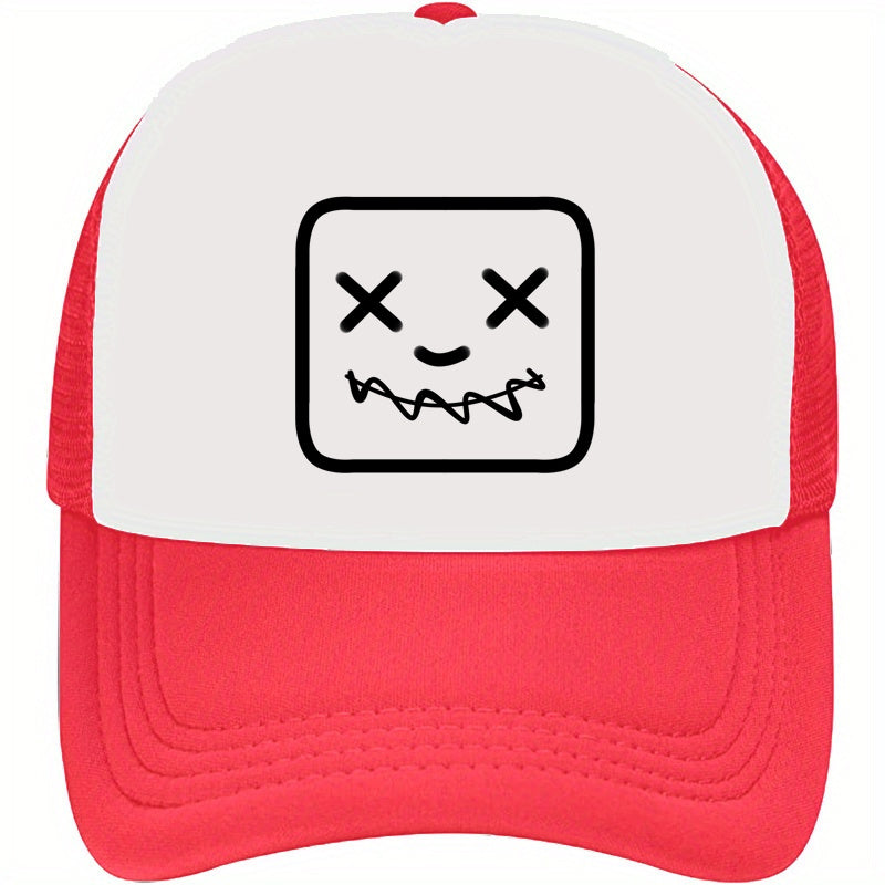 Funny Mesh Trucker Hat Y2K College Baseball Cap