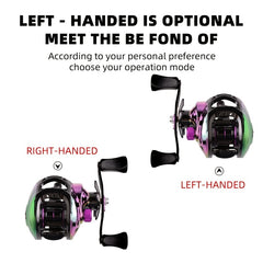 Multicolor 7 2 1 Speed Ratio Baitcasting Reel Stainless Steel Fishing Reel