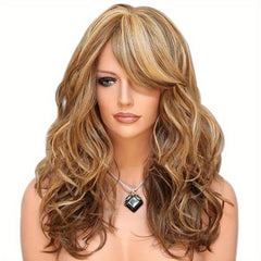 55 88 Cm Deep Wave Synthetic Hair Wigs for Women Girls Daily Party Cosplay Use