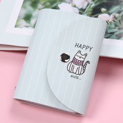 Cartoon Print RFID Credit Card Holder With 24 Card Slots