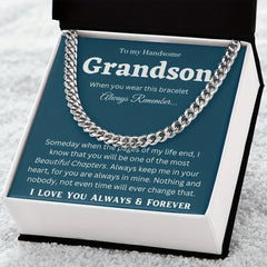 Stylish Cuban Bracelets for Grandson - Thoughtful Birthday Gift