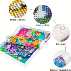Mountain and River Landscape Rhinestone Painting 5D DIY Full Round Drill Mosaic