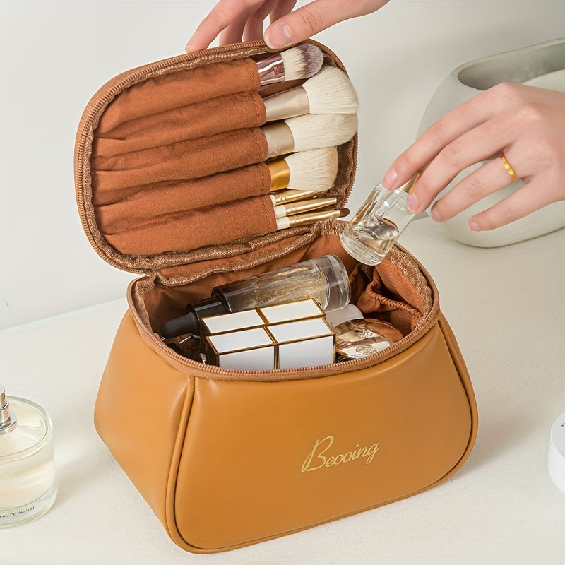 Portable Cosmetic Storage Bag Makeup Brush Organizer HandBag