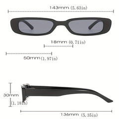 Square Frame Sunglasses Vintage Wrap Around Glasses