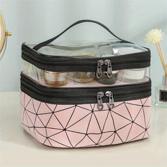 Waterproof Cosmetic Bag Travel Makeup Storage Portable Zipper Toiletry Bag
