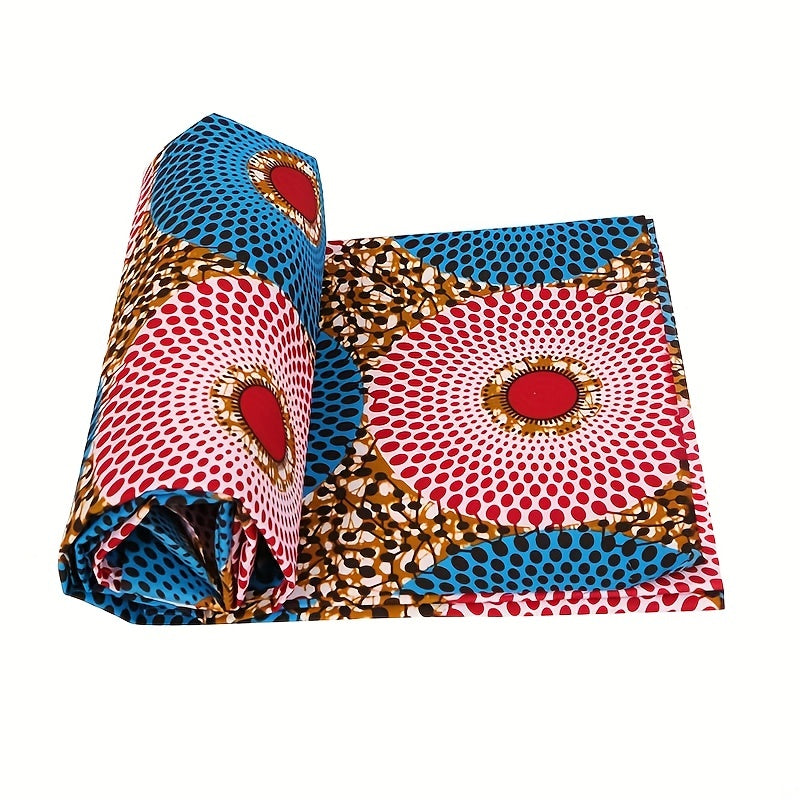 6 Yards Ankara African Polyester Wax Prints Fabric For Party Dress
