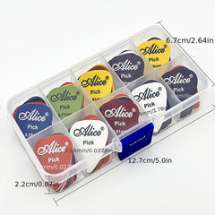 ABS Resin Guitar Picks Smooth & Scrub Surfaces for Versatile Playing