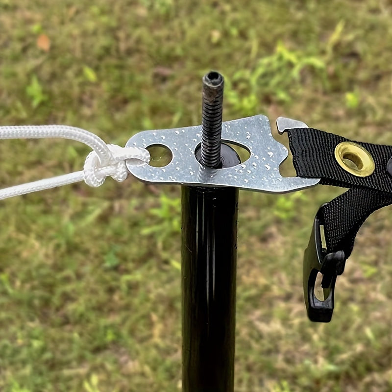 2pcs 304 Stainless Steel Canopy Fixed Adjustment Buckle for Tent Trekking Pole