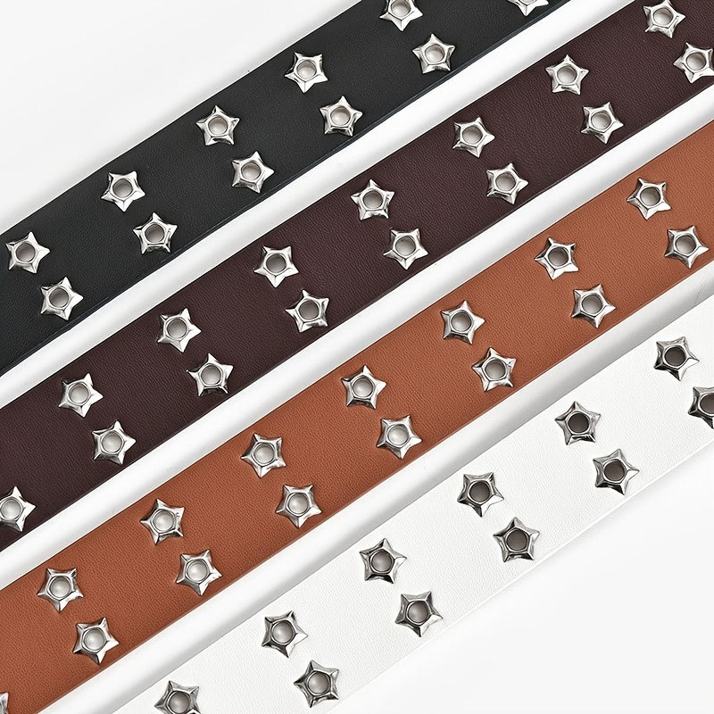 Star Eyelet Belt For Women Men Unisex Party Belt