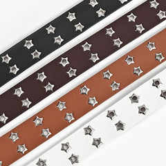 Star Eyelet Belt For Women Men Unisex Party Belt