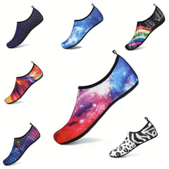 Women's Starry Sky Water Shoes Lightweight Slip On Beach Wading Shoes