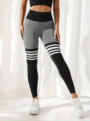 Quick Dry Butt Lifting Yoga Leggings High Waist Tummy Control Tight Pants
