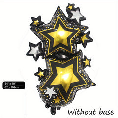 6 Cm 3D Starlight Aluminum Film Balloon Single Party Birthday Decoration