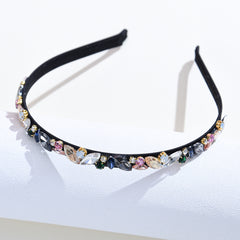 Elastic Rhinestone Headbands for Women Girls Vintage Hair Hoop