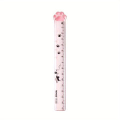 Cat Claw Straight Ruler Student Stationery Measuring Ruler