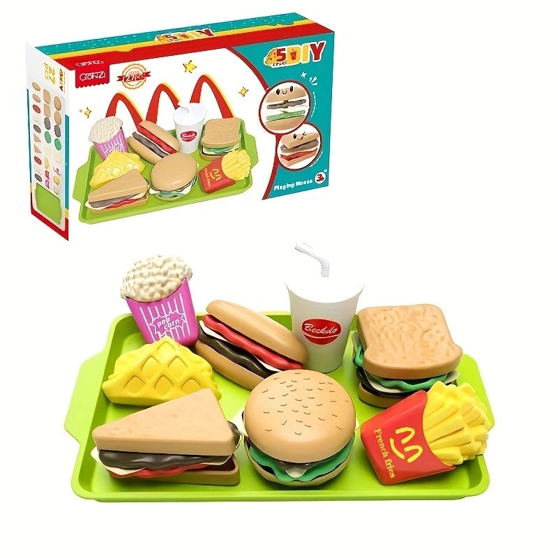 Kids Play House Toys Western Food Kitchen Set