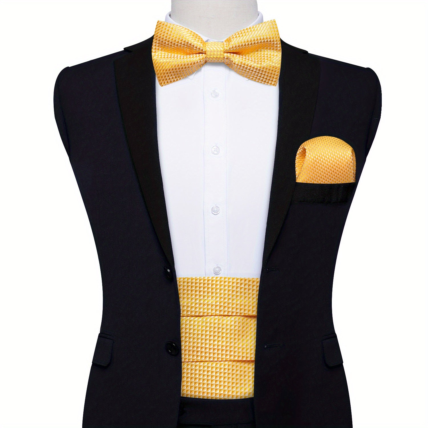 Classic Silk Solid Cummerbunds For Men Tuxedo Formal Dresses Vintage