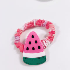 5pcs Cartoon Flower Watermelon Scrunchies Hair Tie