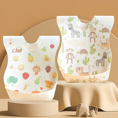 10-Pack Disposable Baby Bibs Random Style for 3 Months