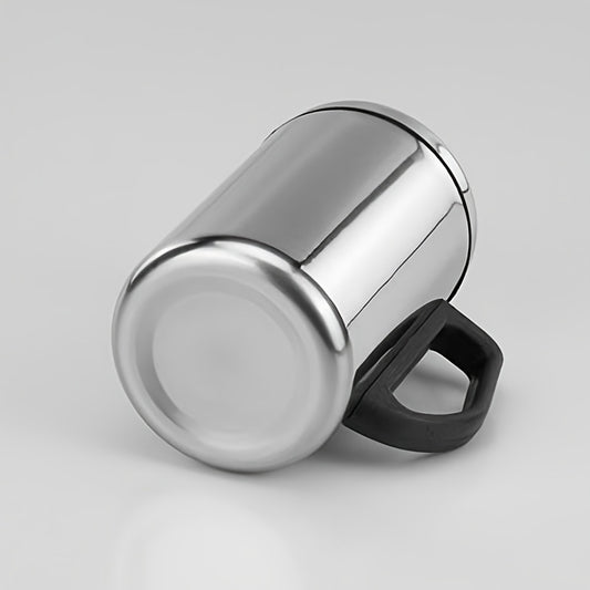 Stainless Steel Insulated Travel Mug with Lid Handle Camping RV Office Gift
