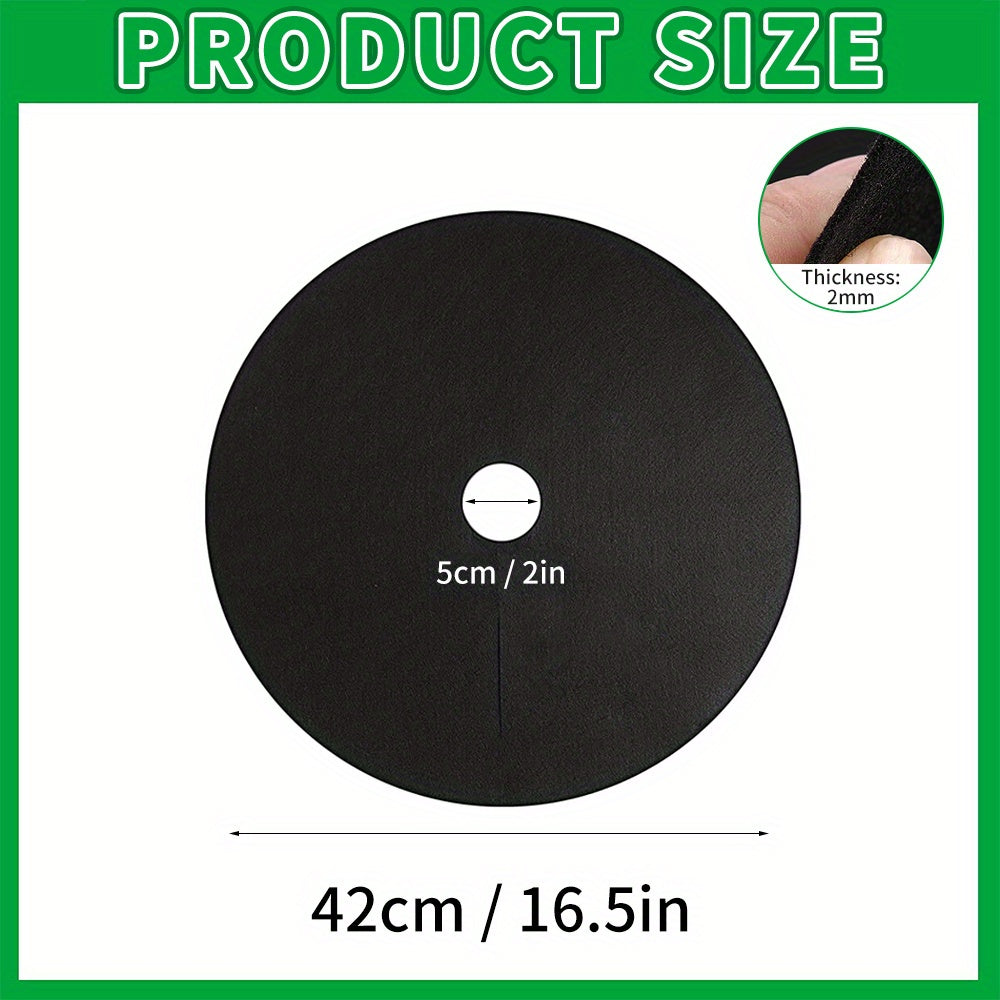 12pcs Non Woven Tree Cover Ring Circular Tree Protection Mat
