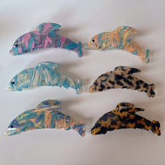 Cartoon Dolphin Shark Claw Clip for Girls, Hair Accessory