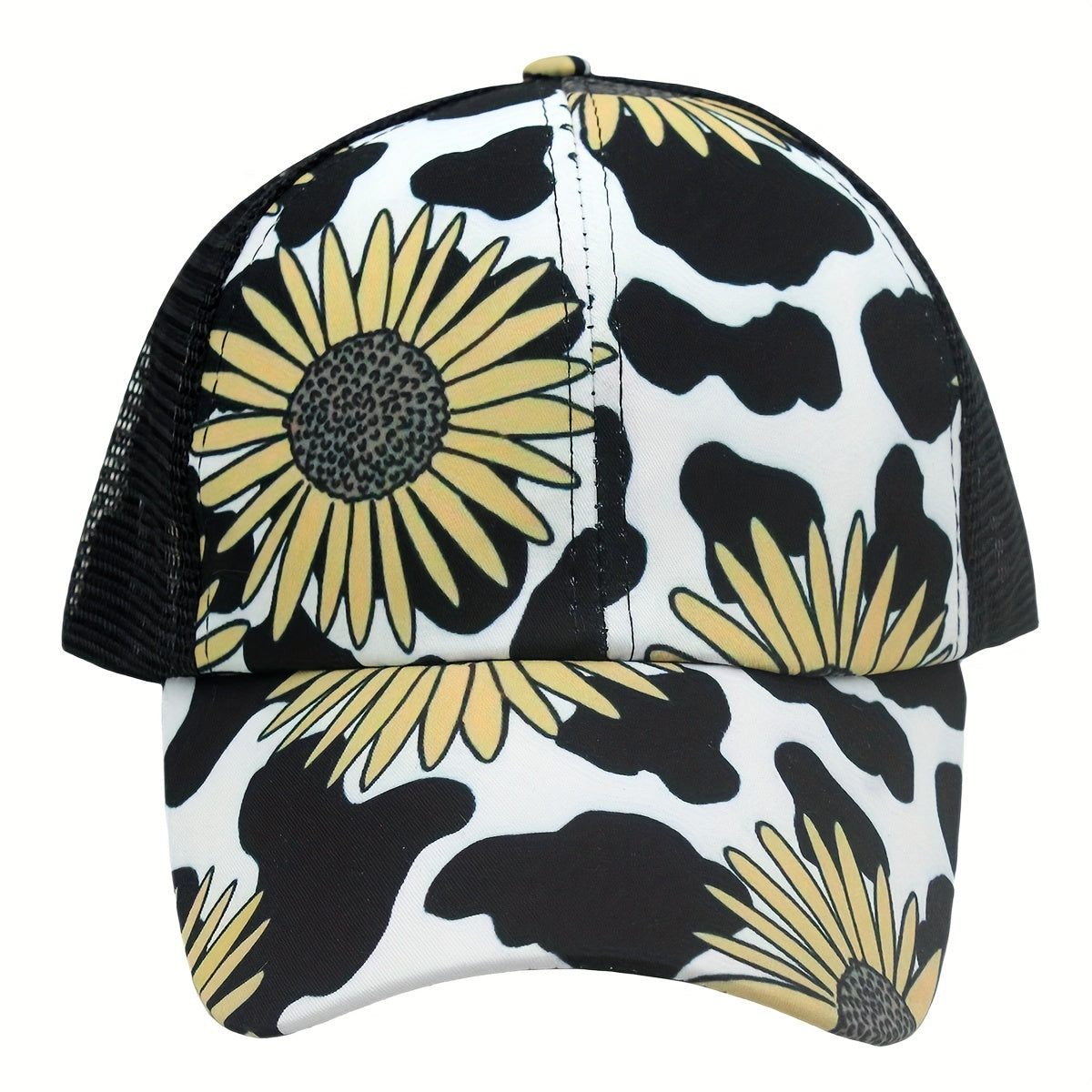Sun Flower Embroidery Print Baseball Cap Outdoor Sport