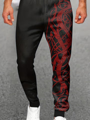 Men's Totem Graphic Sweatpants Casual Joggers Outdoor