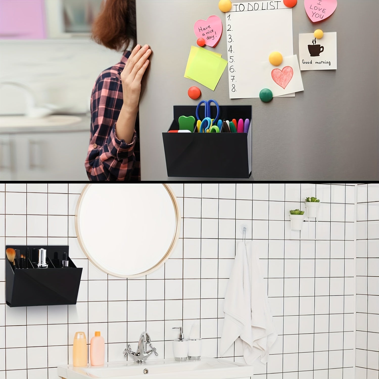 Magnetic Whiteboard Marker Holder 3 Compartments