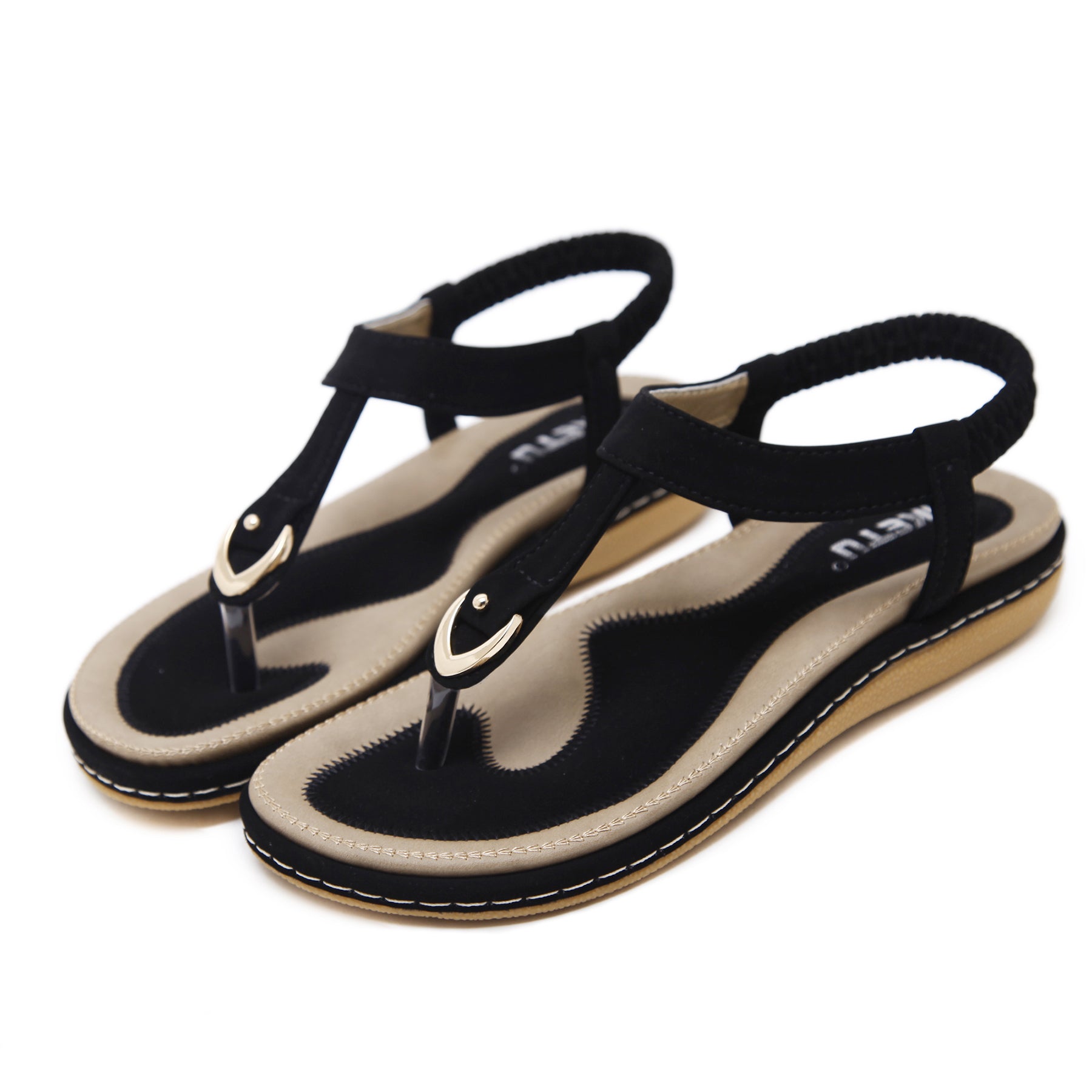 Women's Ankle Strap Flat Sandals Open Toe Flip Flop