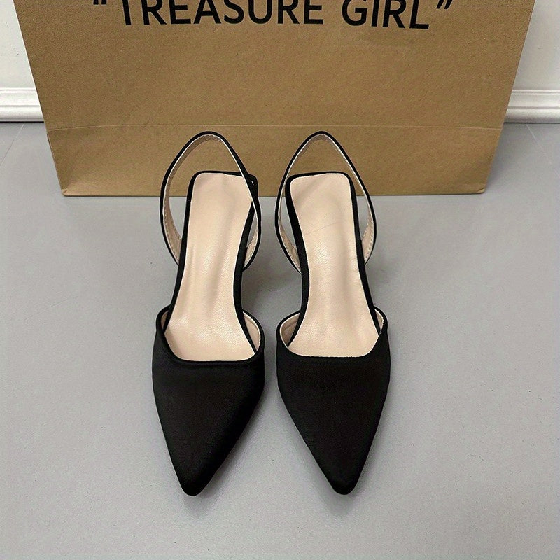 Women's Slingback Stiletto Heels Ankle Strap Sandals Dress Shoes