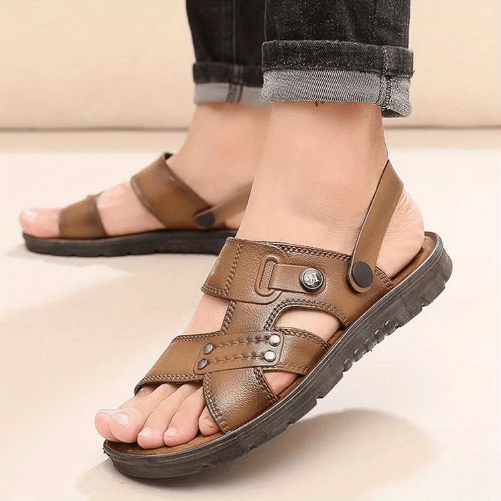 Men's Open Toe Strap Sandals Anti-skid Summer Beach Sandals