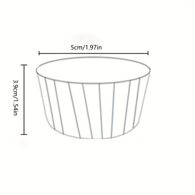 50pcs Golden Cupcake Cups Heat Resistant Paper Cupcake Molds Disposable