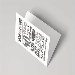 80th Birthday Card & Decorations Set - 80 Years Loved Celebration