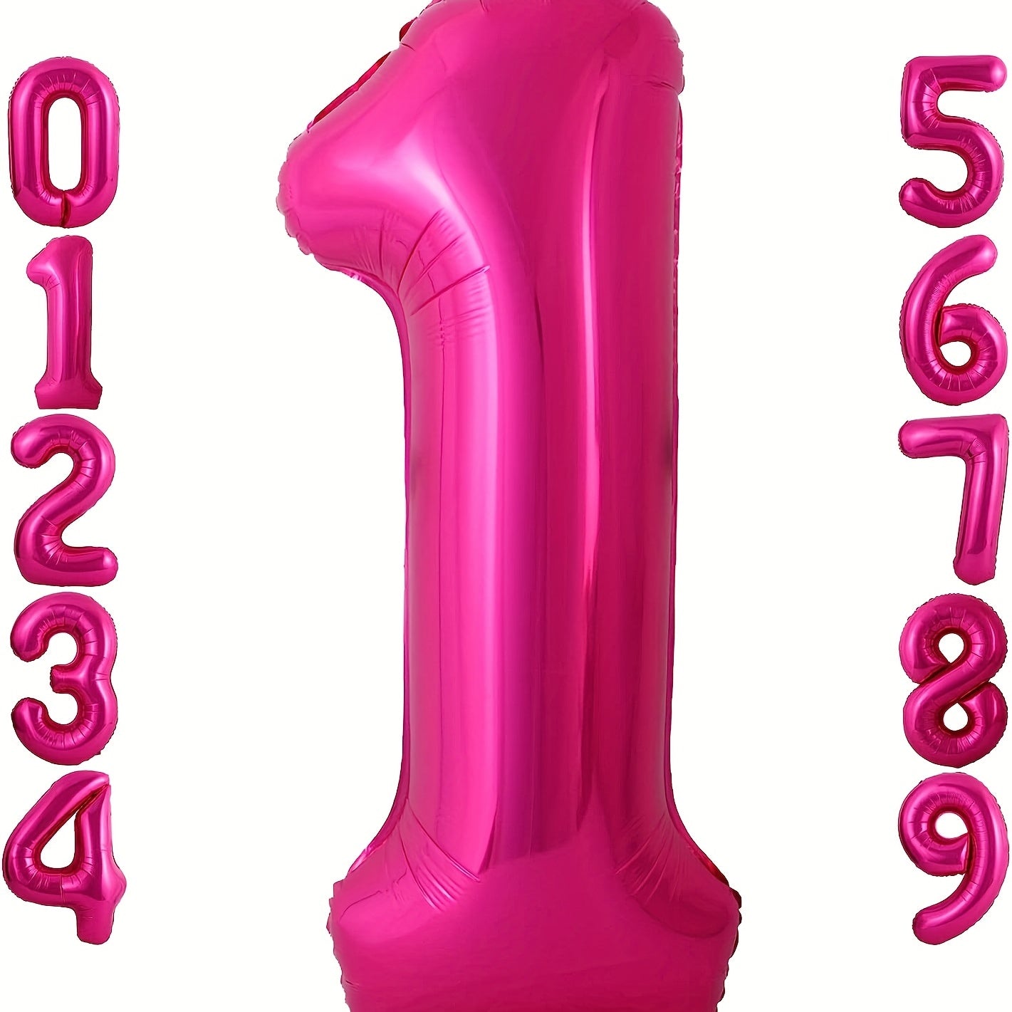 40 Inch Peach Number 0 9 Balloon for Birthday Party