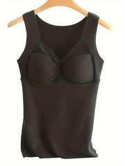 Mesh Thermal Underwear V Neck Top Soft Comfort Women's Lingerie