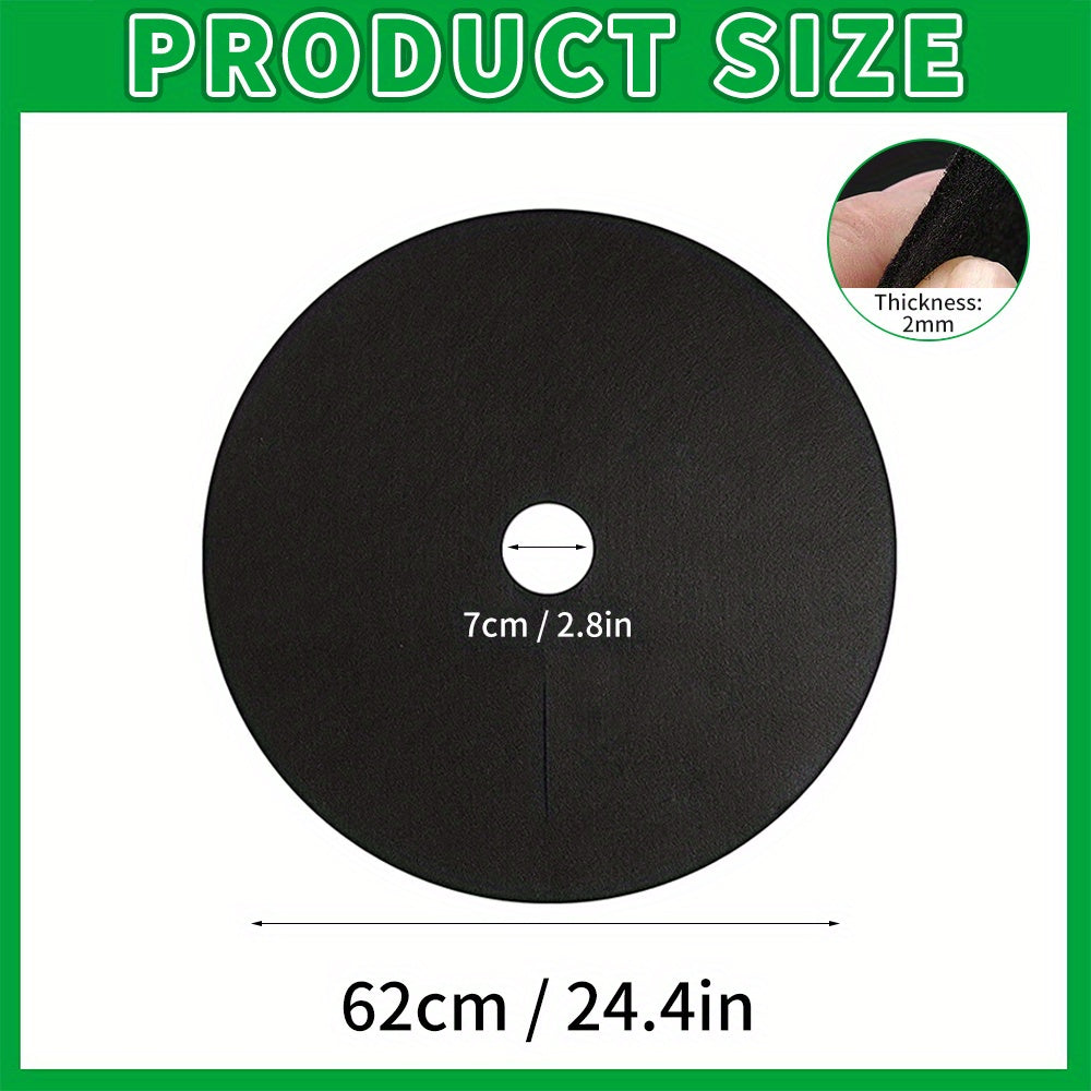 12pcs Non Woven Tree Cover Ring Circular Tree Protection Mat