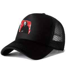 Unisex Sunshade Breathable Baseball Cap Ghost Pattern Outdoor Sport
