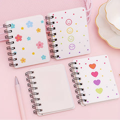 Small Flower Bear Love Happy Face Notebook Journal Book Notepad