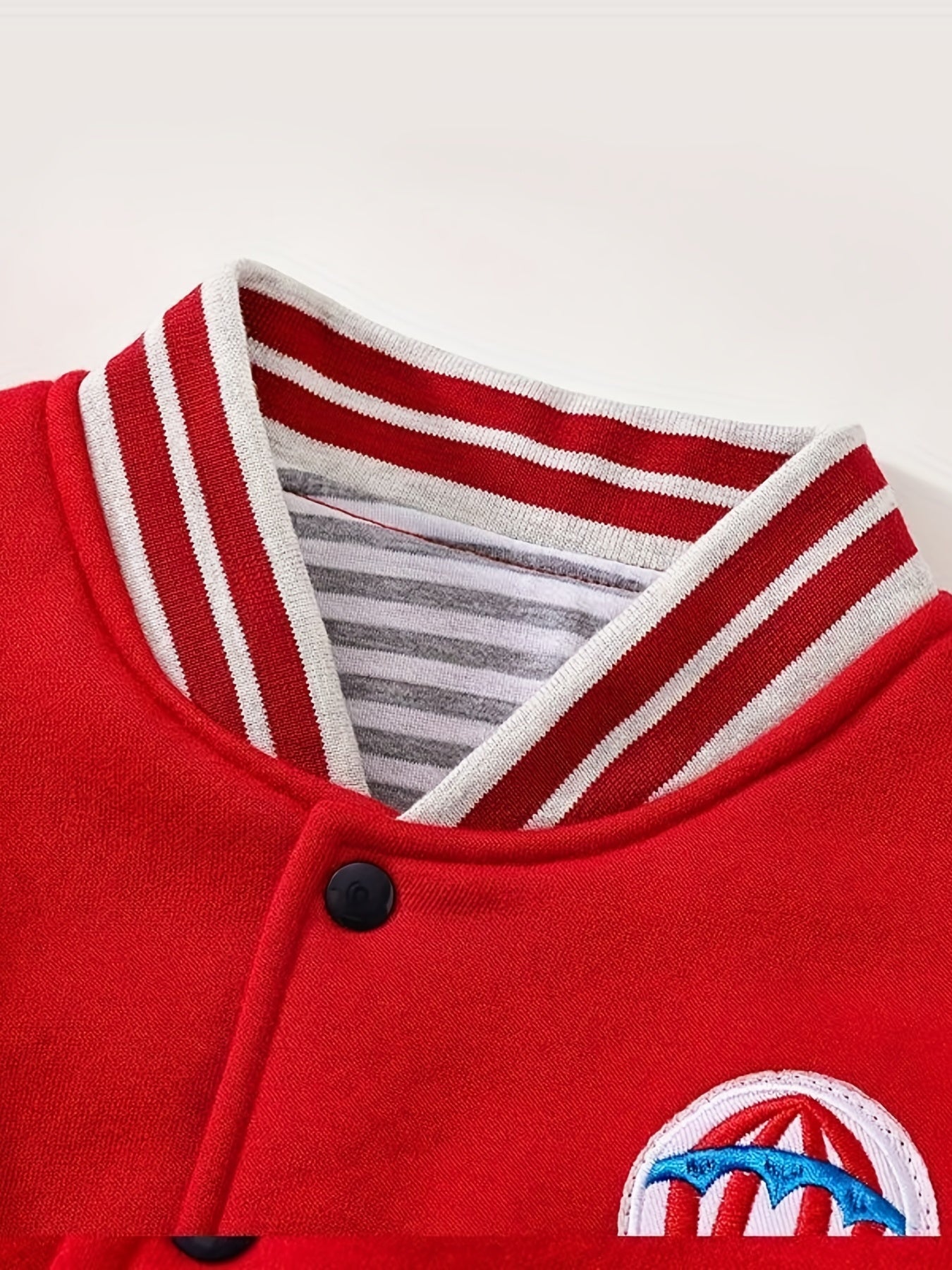 Boys Warm Baseball Jacket Long Sleeve Varsity Jacket