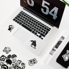 50pcs Gothic Stickers Pack Goth Waterproof Decals for Water Bottle Laptop