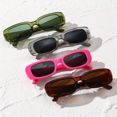 Y2K Square Sunglasses Retro 90s UV400 Sun Shades Glasses