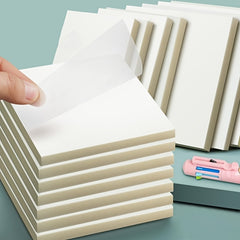 150 300 Sheets Transparent Sticky Notes 3 Sizes School Office Supplies