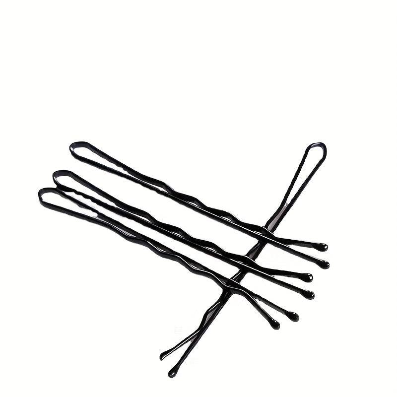 100pcs Metal Bobby Pin Solid Side Clip Hair Accessories