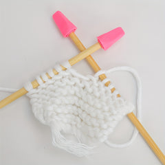 6pcs Colorful Knitting Needle Point Protectors for DIY Art and Sewing