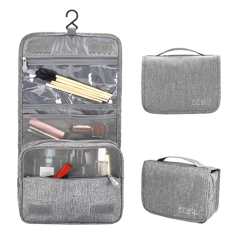 Travel Toiletry Bag with Hanging Hook for Men and Women