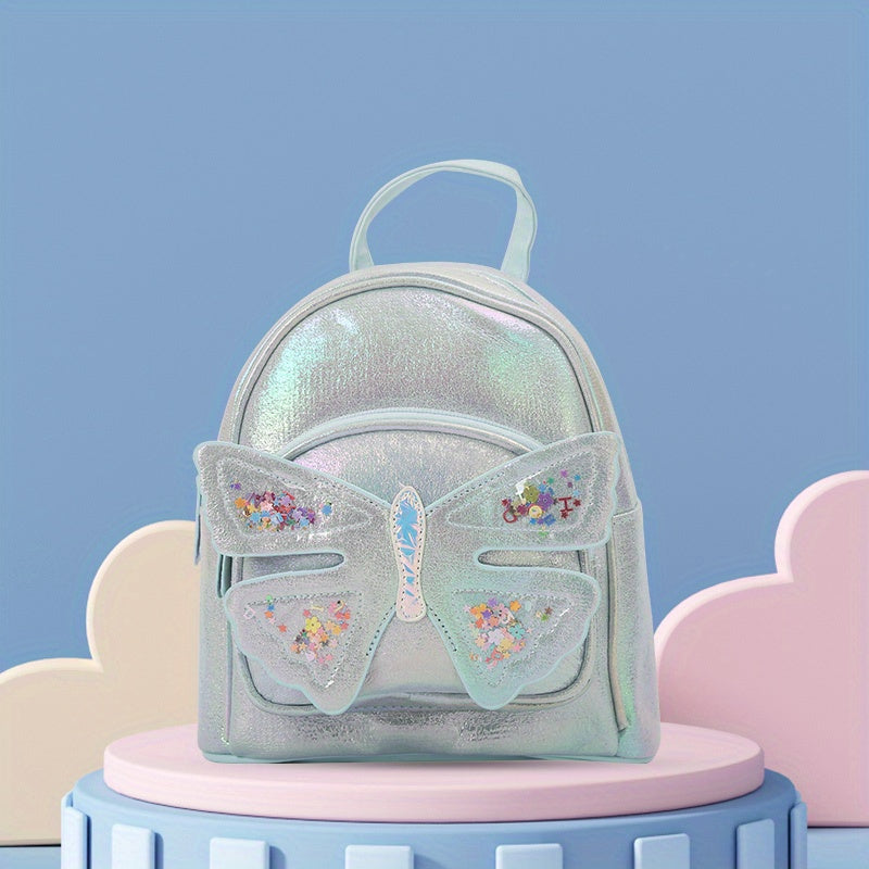 Kids Butterfly Decor Backpack Casual Bag