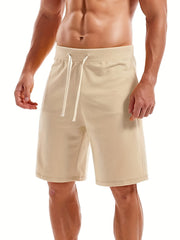 Men's Comfy Elastic Waist Drawstring Shorts for Summer