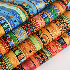 Ethnic Style Pattern Fabric for Women Dress Sewing