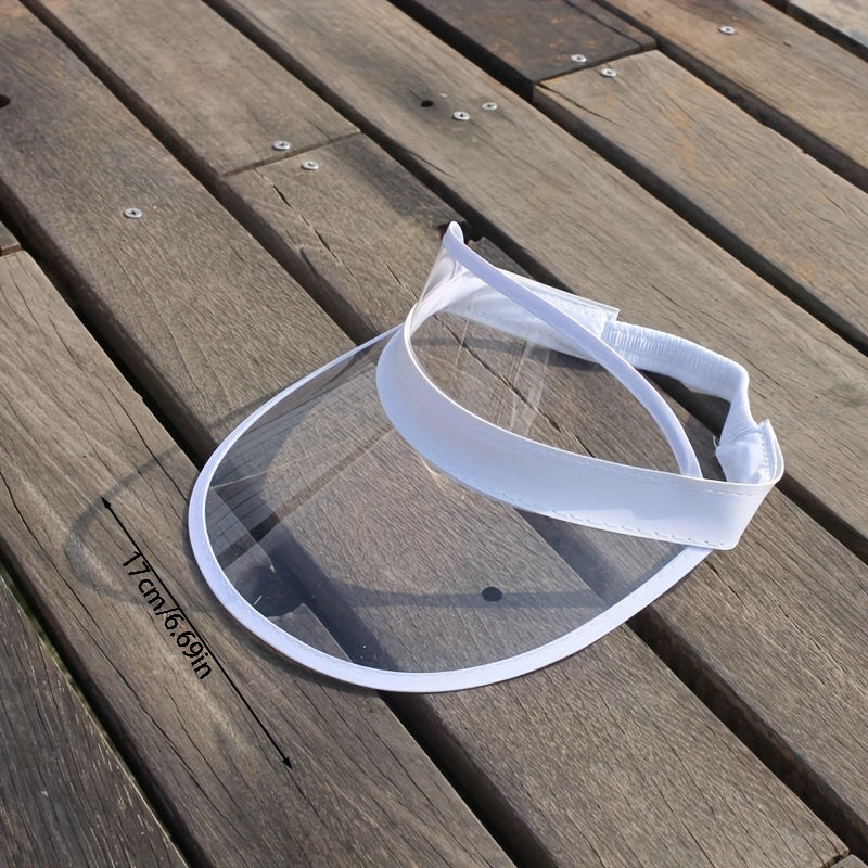 Transparent Waterproof Sun Visor Hat UV Protection Lightweight Cap